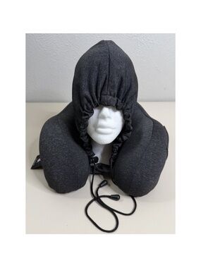Spyder Dark Gray Travel Neck Pillow with Hoodie